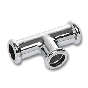 T-yhde Sanha®-Press 16130 puristusliitos kromattu